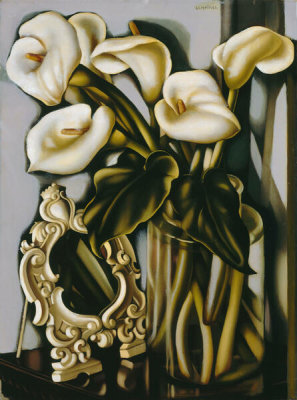 Tamara de Lempicka - Arums (Still Life with Arums and a Mirror), 1938