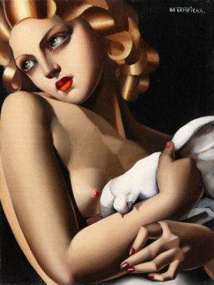 Tamara de Lempicka - Woman with Dove, 1931