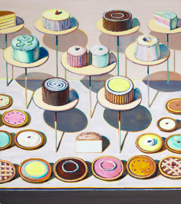 Wayne Thiebaud - Cakes and Pies, 1995