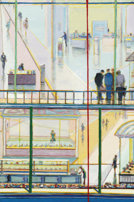 Wayne Thiebaud - Office and Shopping Mall, 2005 / 2021