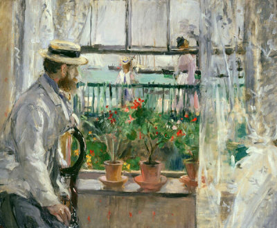 Berthe Morisot - Eugène Manet on the Isle of Wight, 1875