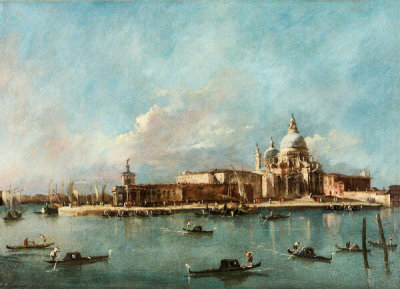 Francesco Guardi - The Old Customs House and the Church of Santa Maria della Salute, ca. 1785