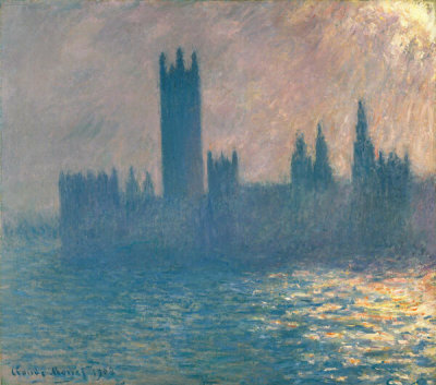 Claude Monet - Houses of Parliament, Sunlight Effect (Le Parlement, effet de soleil), 1903