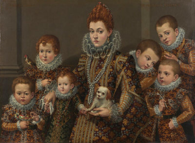Lavinia Fontana - Portrait of Bianca degli Utili Maselli and Her Children, ca. 1604–1605