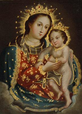 Unidentified artist, Spanish colonial - Nuestra Señora, del Refugio de los Pecadores (Our Lady, Refuge of Sinners), ca. 1825